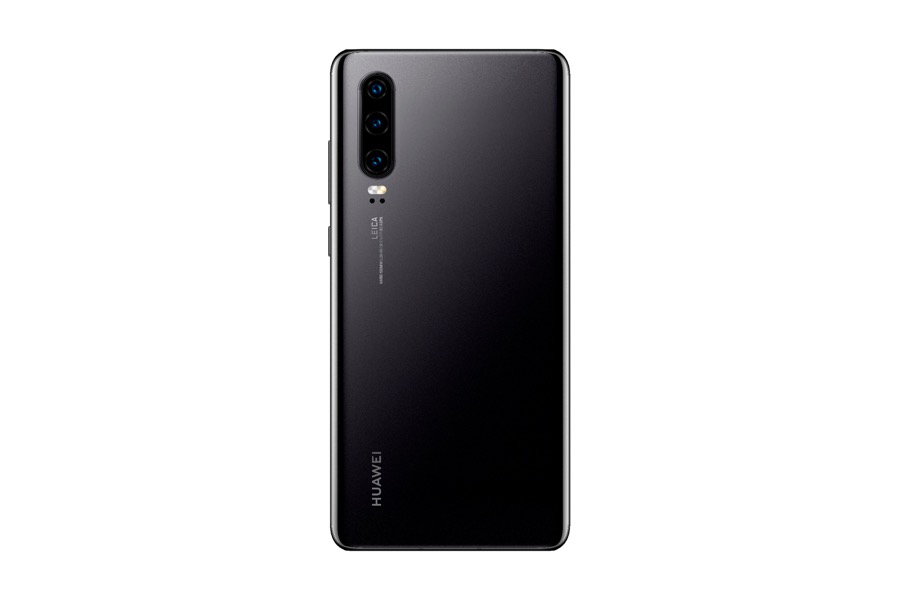 Huawei P30 Elle Black rear