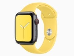 apple watchos6 summer sports band canary yellow 060319