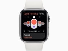 Apple watch series 5 cycle tracking app screen 091019