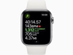 Apple watch series 5 workout outdoor run elevation open goal screen 091019