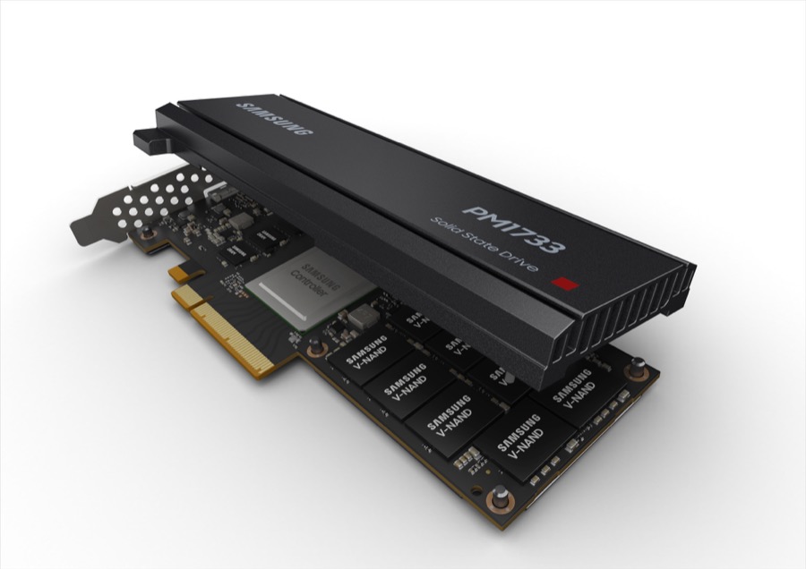 Samsung pcie gen4 solid state drive ssd series pm1733 hhhl card type